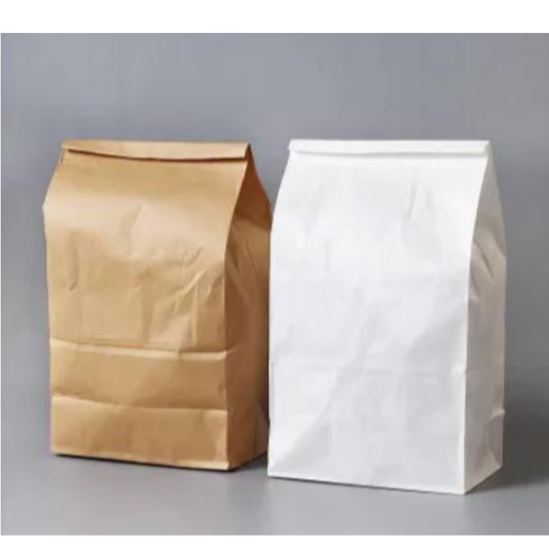 مخصصة للأغذية المخصصة عالي الجودة مخصصة حقيبة الورق حقيبة تعبئة الدقيق أكياس إعادة التدوير
